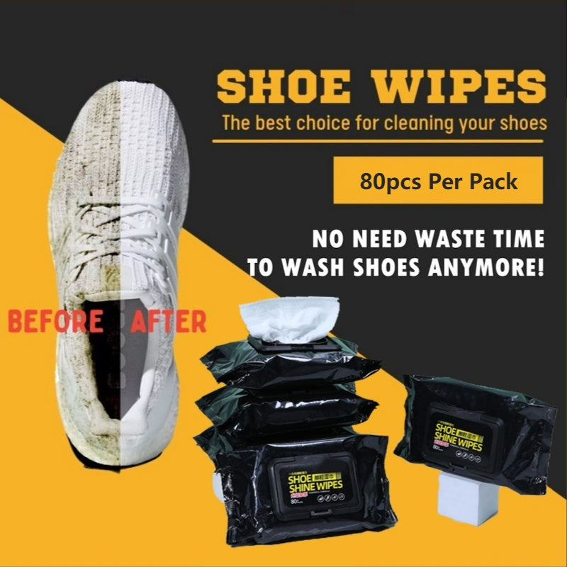 Sneaker & Shoe Cleaner Wipes(80 wipes in 1 pack)